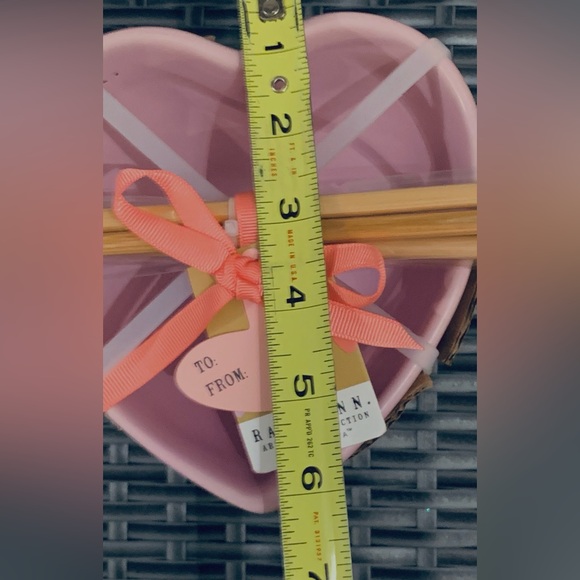 Rae Dunn Heart Bowl Set with Chopsticks • NWT - Picture 12 of 15